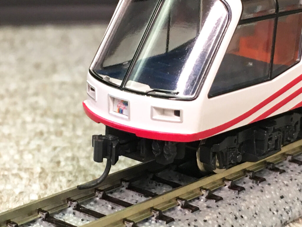 KATO スーパーエクスプレスレインボーのボディマウントナックルカプラー